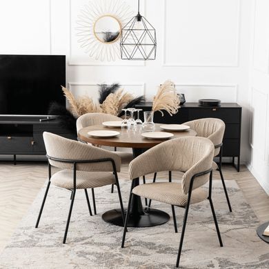 Cтілець MEBEL ELITE TINKA Velvet Бежевий