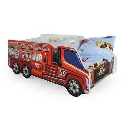 Ліжко дитяче Fire Truck Червоний 74х148 см HALMAR