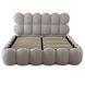 Ліжко MEBEL ELITE ANKARA Boucle 140x200 см Сірий