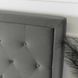 Кровать MEBEL ELITE CROS Welur 160x200 см Темно-серый