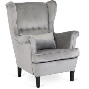Кресло мягкое MEBEL ELITE KLARIS 2 Welur Серый