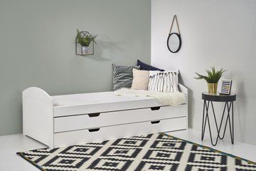 Ліжко дитяче Laguna 2 Білий 96х209 см HALMAR