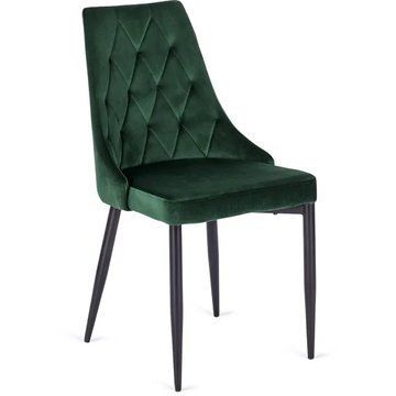 Стілець оксамитовий MEBEL ELITE CORK Velvet Зелений