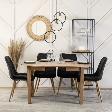 Стіл кухонний розкладний MEBEL ELITE HARRY 102-142х102 см дуб рів'єра