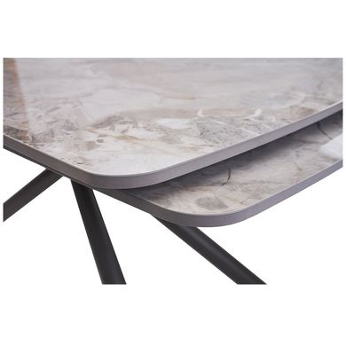 Стол обеденный PALERMO GREY STONE 140(200)x90 см