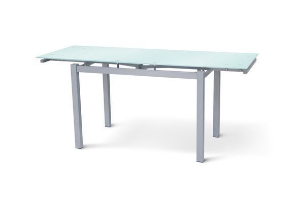 Стіл Венді XS-1025, 80/130*65, білий/сірі ноги