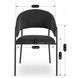 Стул MEBEL ELITE TINKA Velvet Черный