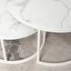 Комплект журнальних столів MEBEL ELITE JOE MAX Marmur 2 шт 80*80 см Білий