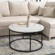 Журнальный столик MEBEL ELITE CONNY MAX 80x80 см Белый мрамор