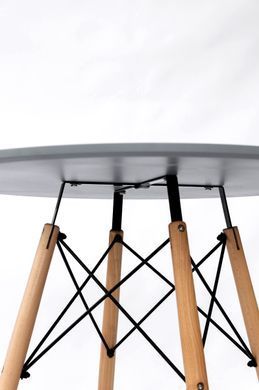 Стіл обідній ЕТНА MDF (D=100cm), сірий