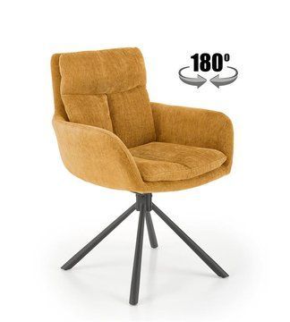Крісло поворотне K-495 Коричневий HALMAR