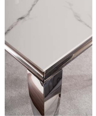 Журнальный столик Prince C Ceramic 120х40 см Белый Мрамор / Хром SIGNAL