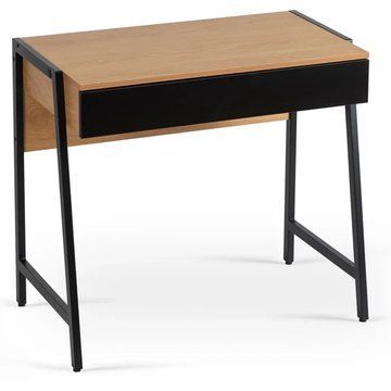 Письмовий стіл MEBEL ELITE MORI 84 см Дуб / Чорний
