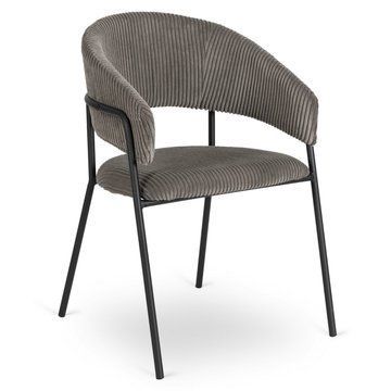 Стул MEBEL ELITE TINKA Velvet Серый