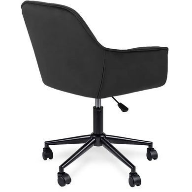 Кресло офисное поворотное бархатный MEBEL ELITE MILAN 2 Velvet Черный / Черный