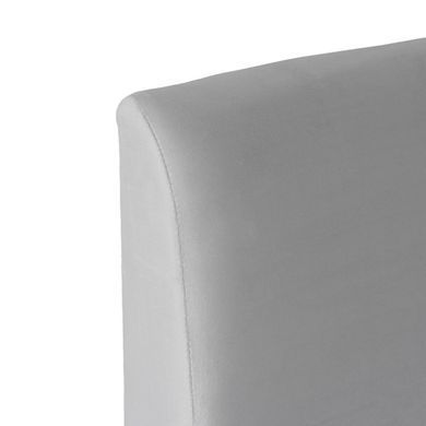 Ліжко MEBEL ELITE MARSYLIA Welur 140x200 см Сірий