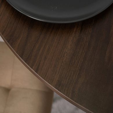 Обеденный стол MEBEL ELITE LAUREN 80 см Орех
