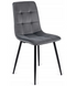 Стілець оксамитовий MEBEL ELITE PERU Velvet Сірий